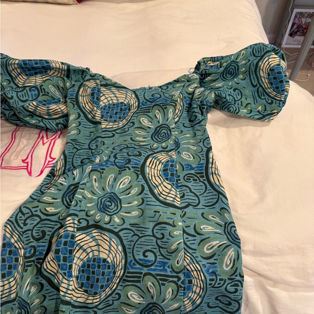 RHODE Teal and Green Patterned Garment